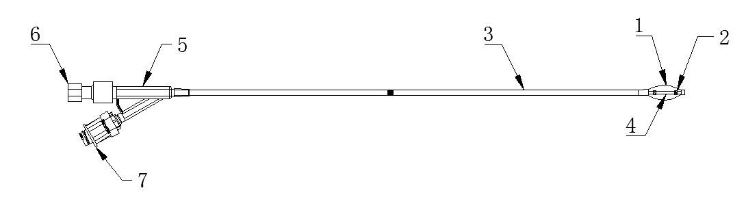 球囊扩张导管结构示意图