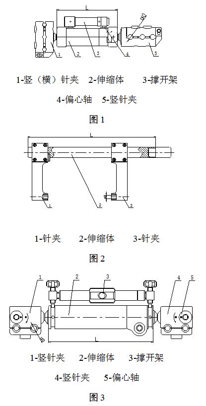 一体式外固定支架的典型结构示意图