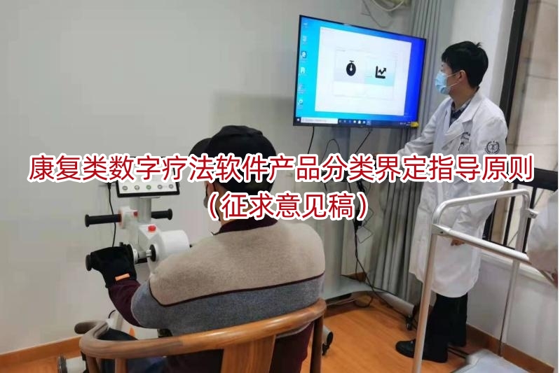 康复类数字疗法软件产品分类界定指导原则(征求意见稿)