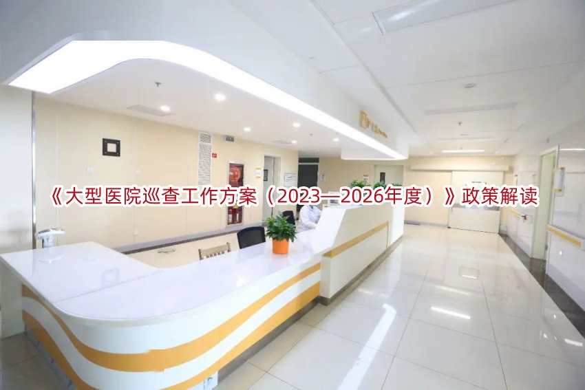 《大型医院巡查工作方案(2023—2026年度)》政策解读