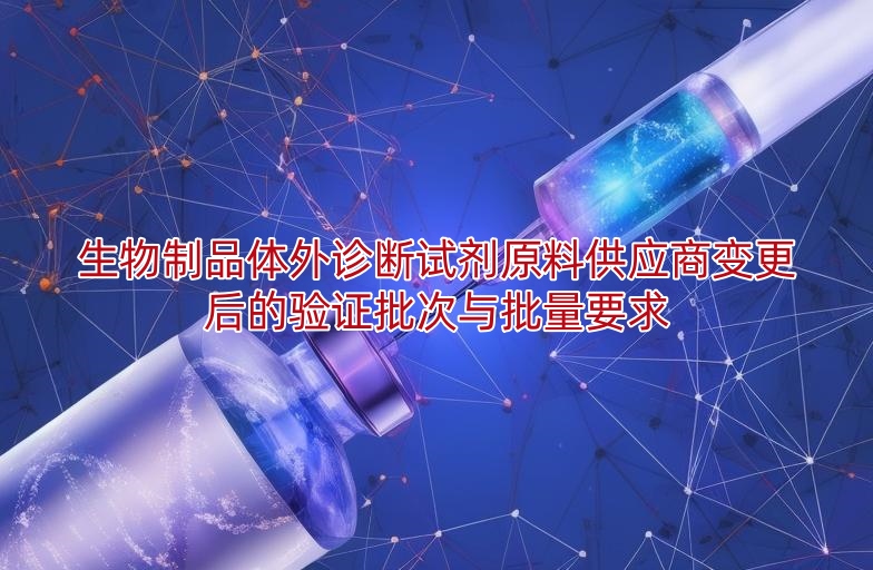 生物制品体外诊断试剂原料供应商变更后的验证批次与批量要求