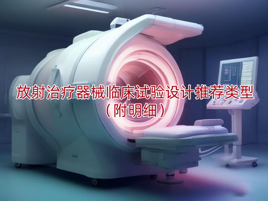 放射治疗器械临床试验设计推荐类型(附明细)