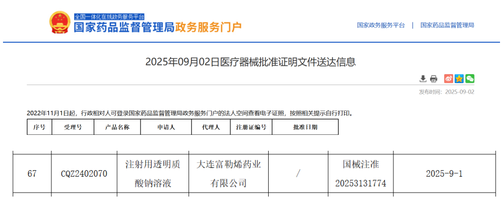 就在刚刚!国内第2款西林瓶剂型水光针产品获批!(图1)