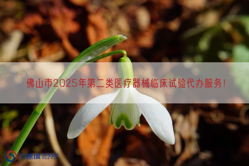 佛山市2025年第二类医疗器械临床试验代办服务!(图1)