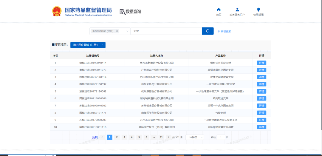 中国2025年最新各地区医疗器械产品注册情况查询网址汇总(图3)