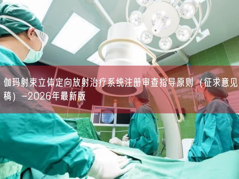 伽玛射束立体定向放射治疗系统注册审查指导原则（征求意见稿）-2026年最新版