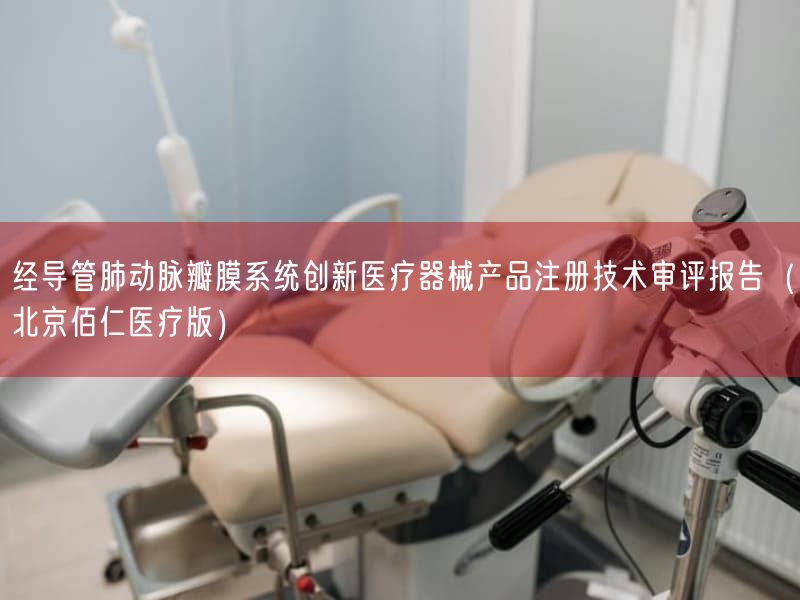 经导管肺动脉瓣膜系统创新医疗器械产品注册技术审评报告（北京佰仁医疗版）(图1)